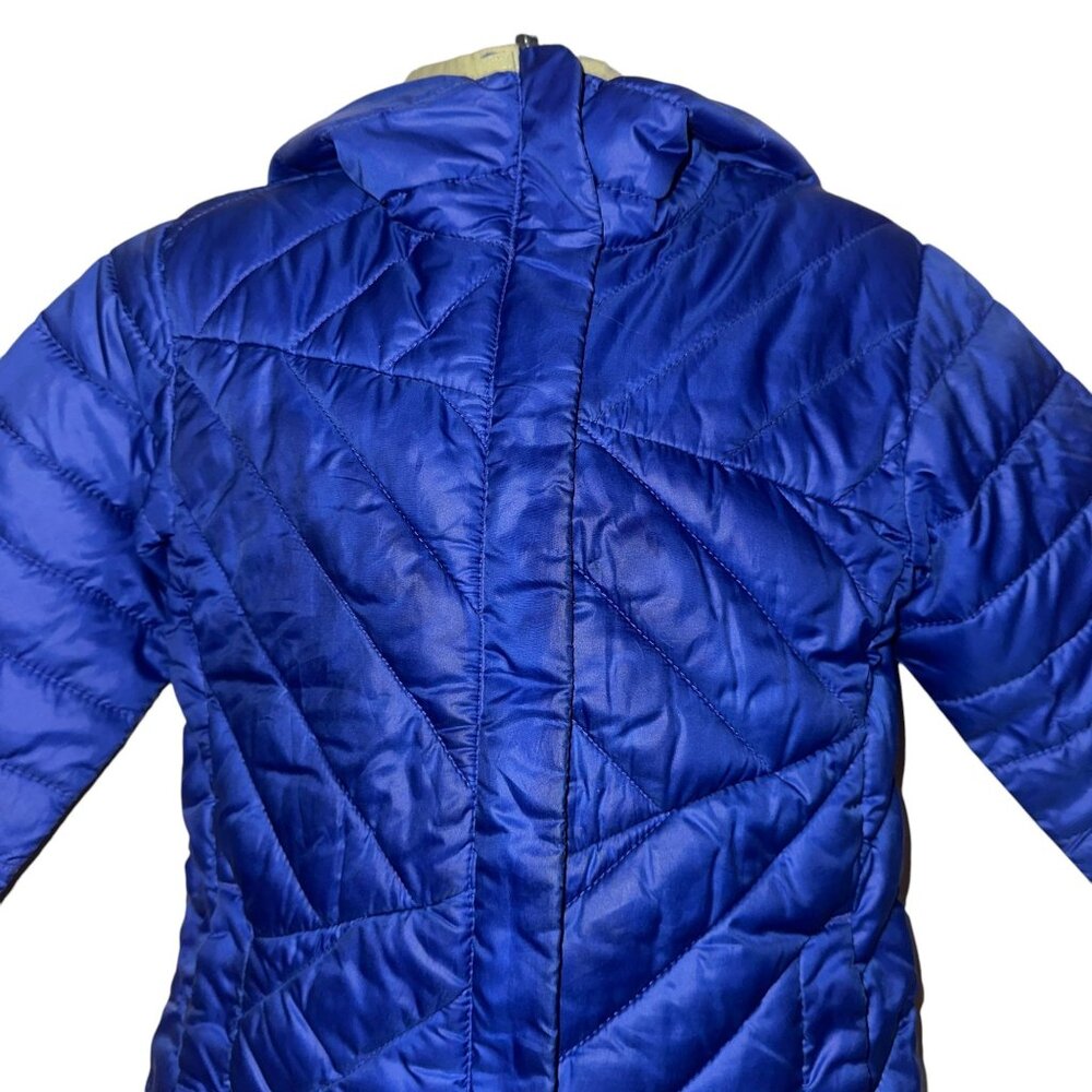 Columbia Omni Shield Lightweight Quilted Jacket Girls XXS 4 5 Purple Hooded - Picture 2 of 9